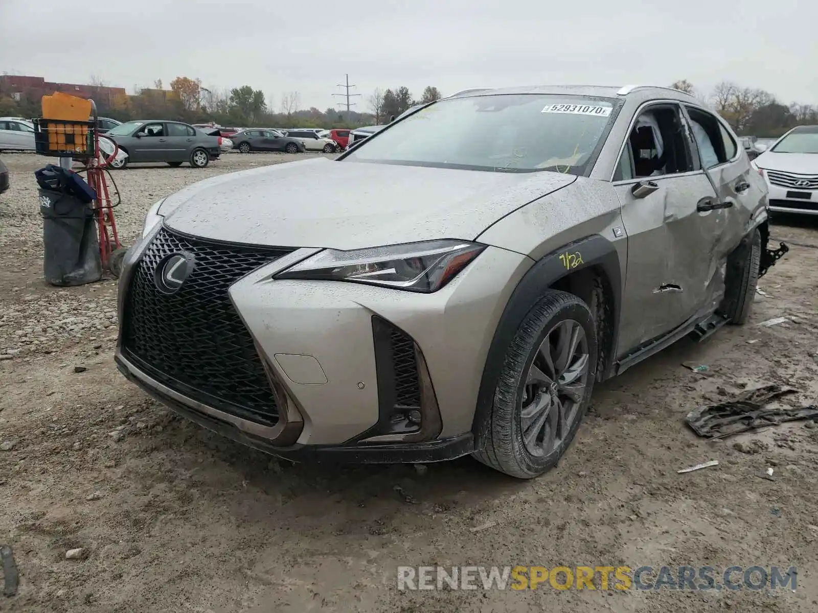 2 Фотография поврежденного автомобиля JTHY3JBH6K2002375 LEXUS UX 200 2019