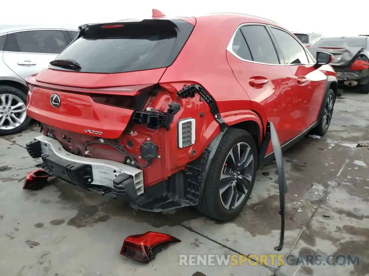 4 Фотография поврежденного автомобиля JTHY3JBH6K2006393 LEXUS UX 200 2019