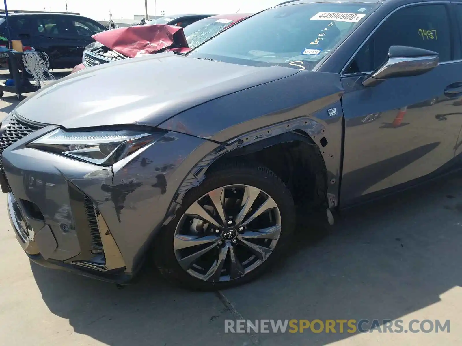 9 Photograph of a damaged car JTHY3JBH7K2002224 LEXUS UX 200 2019