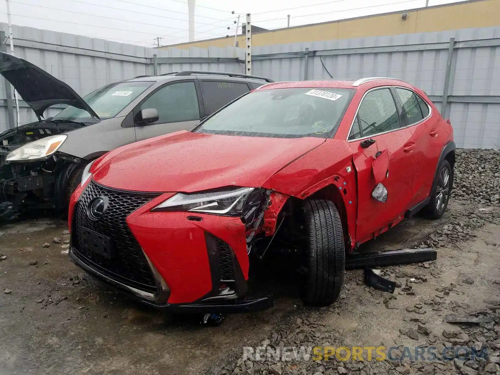 2 Фотография поврежденного автомобиля JTHY3JBH8K2000224 LEXUS UX 200 2019