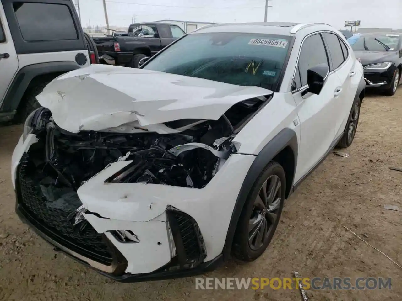 2 Photograph of a damaged car JTHY3JBH8K2004418 LEXUS UX 200 2019