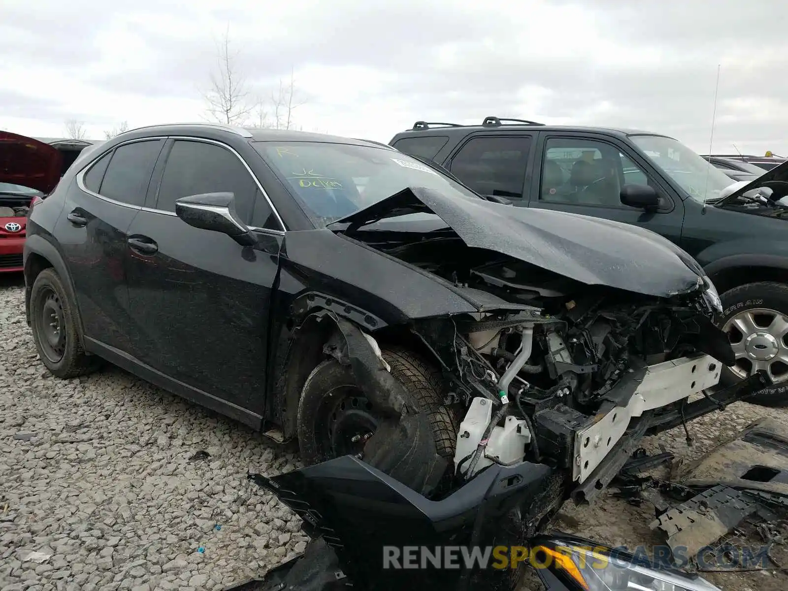 1 Photograph of a damaged car JTHY3JBH8K2009344 LEXUS UX 200 2019