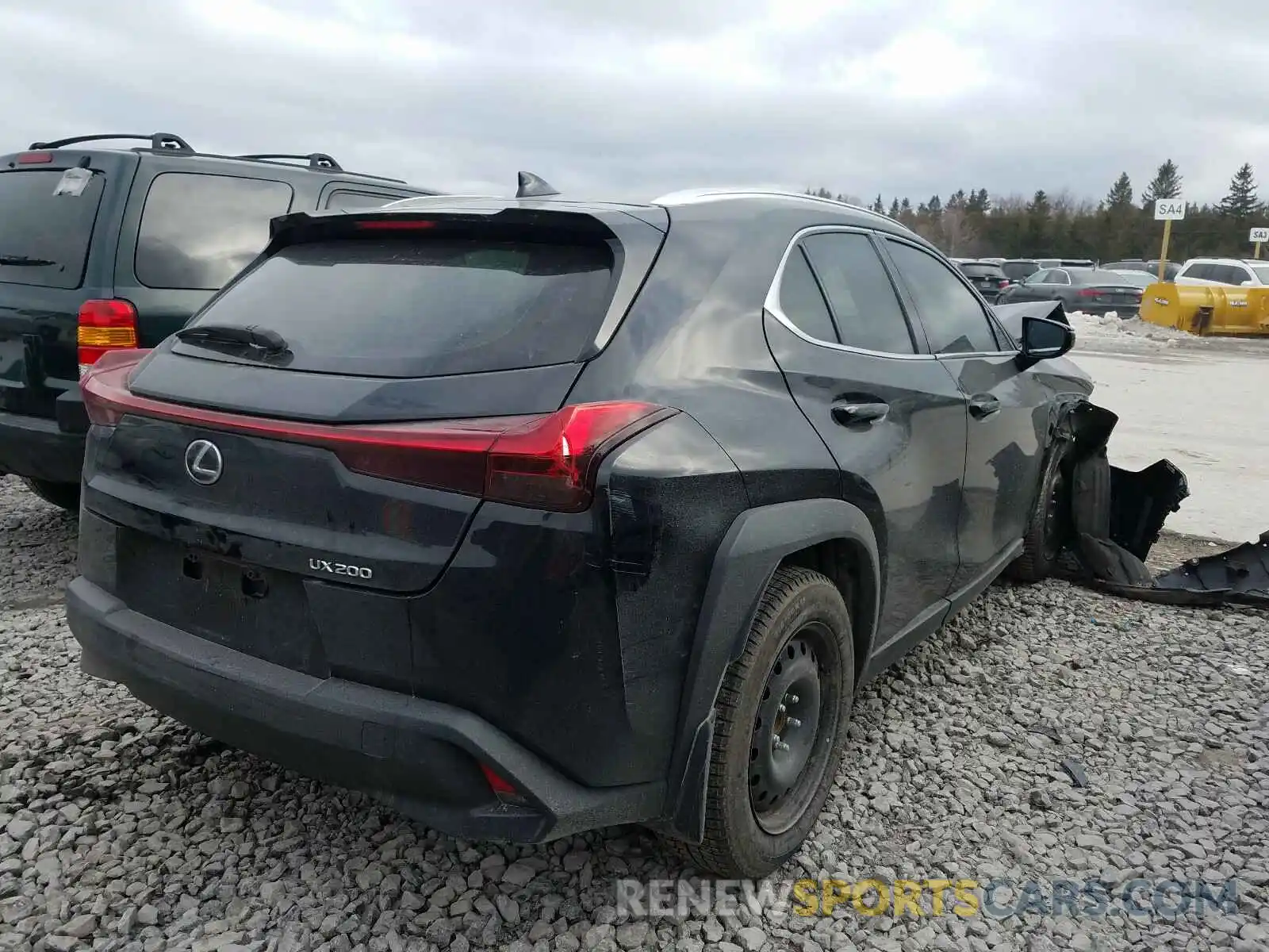 4 Photograph of a damaged car JTHY3JBH8K2009344 LEXUS UX 200 2019