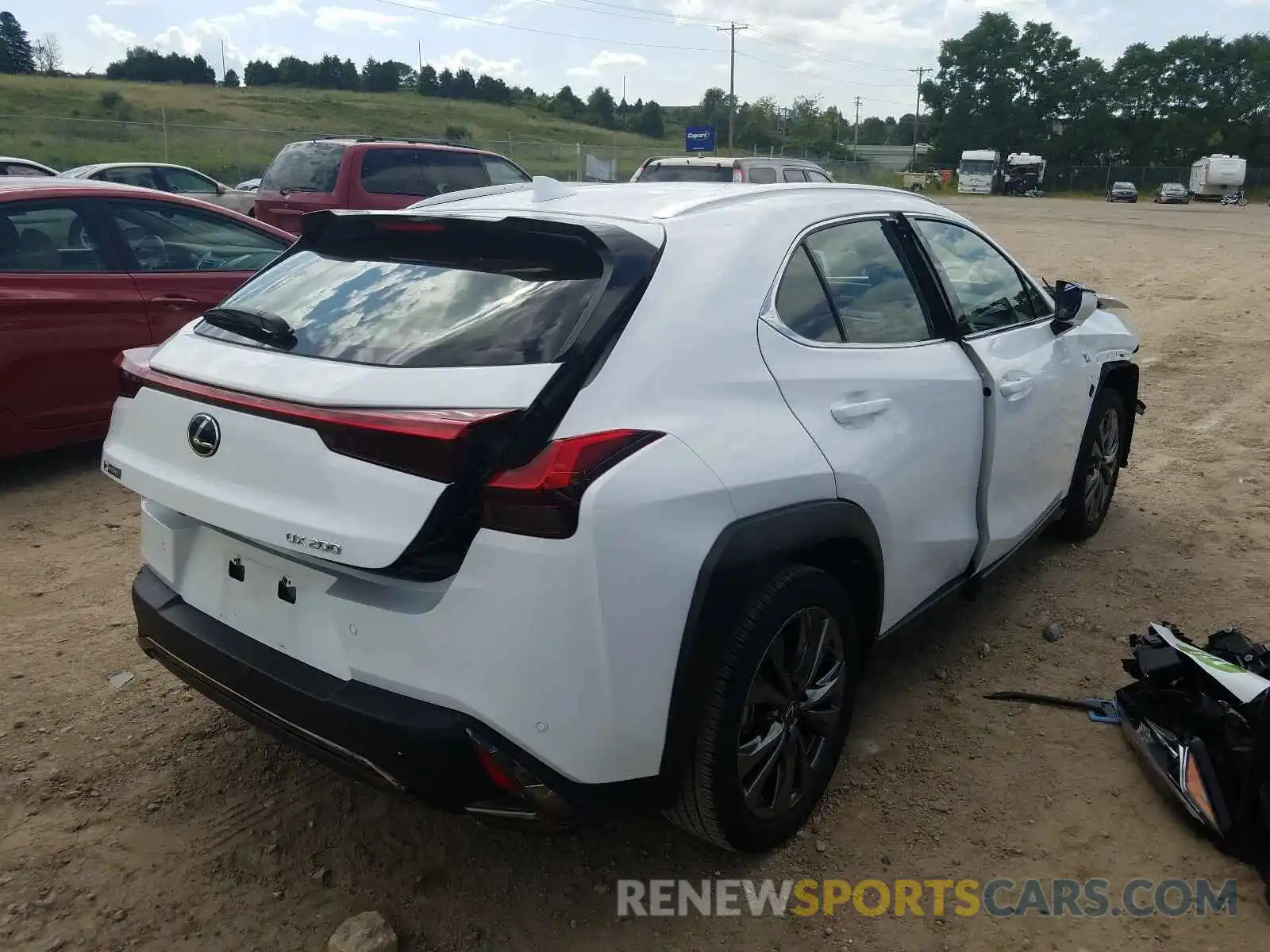 4 Photograph of a damaged car JTHY3JBH8K2015029 LEXUS UX 200 2019