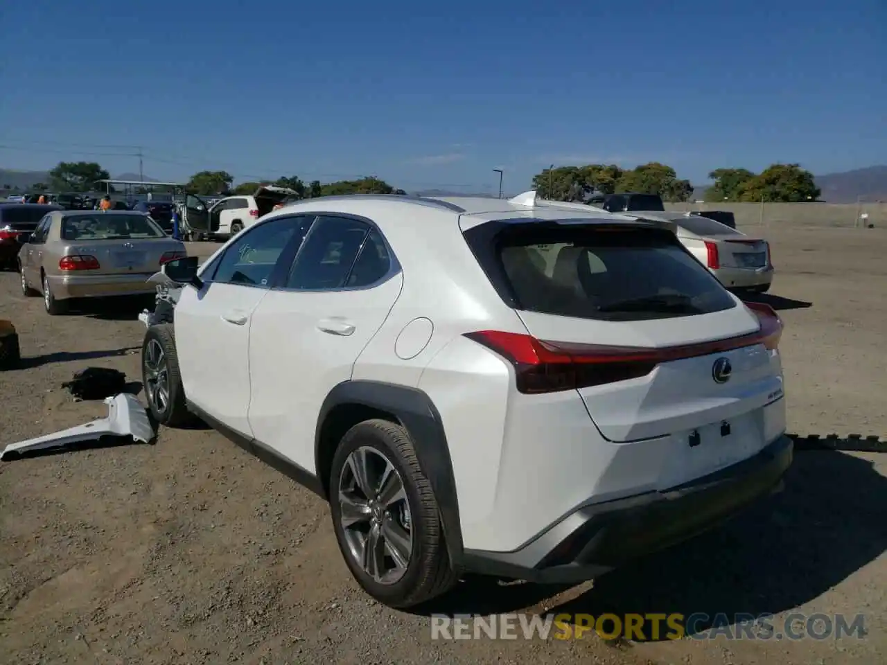 3 Photograph of a damaged car JTHY3JBH9K2006842 LEXUS UX 200 2019