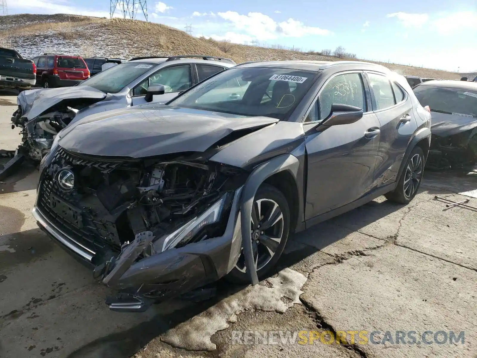 2 Photograph of a damaged car JTHY3JBHXK2004176 LEXUS UX 200 2019