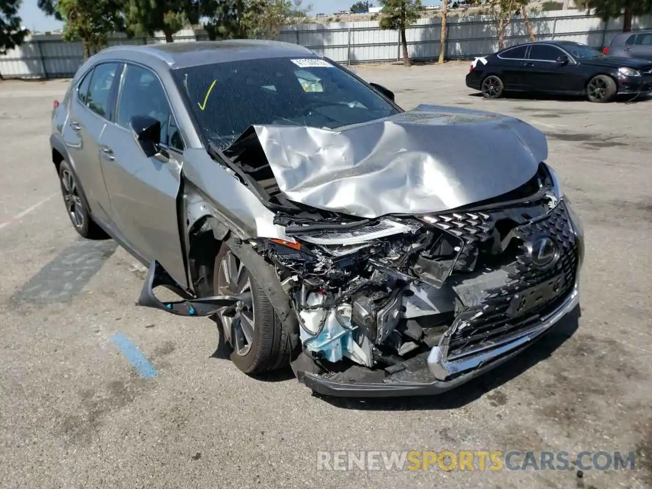 1 Photograph of a damaged car JTHY3JBHXK2004744 LEXUS UX 200 2019