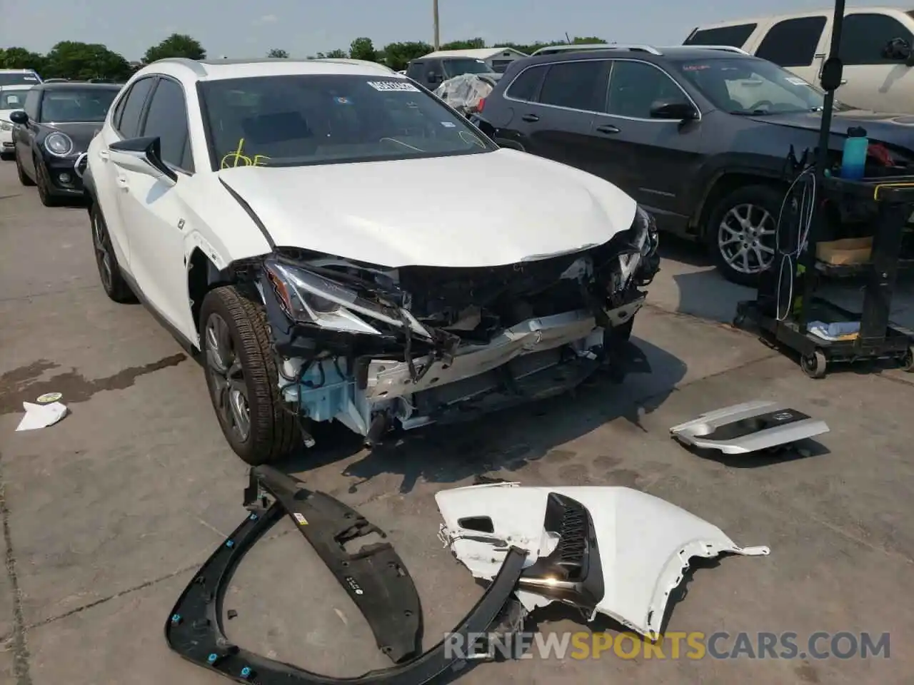 1 Photograph of a damaged car JTHY3JBHXK2005330 LEXUS UX 200 2019