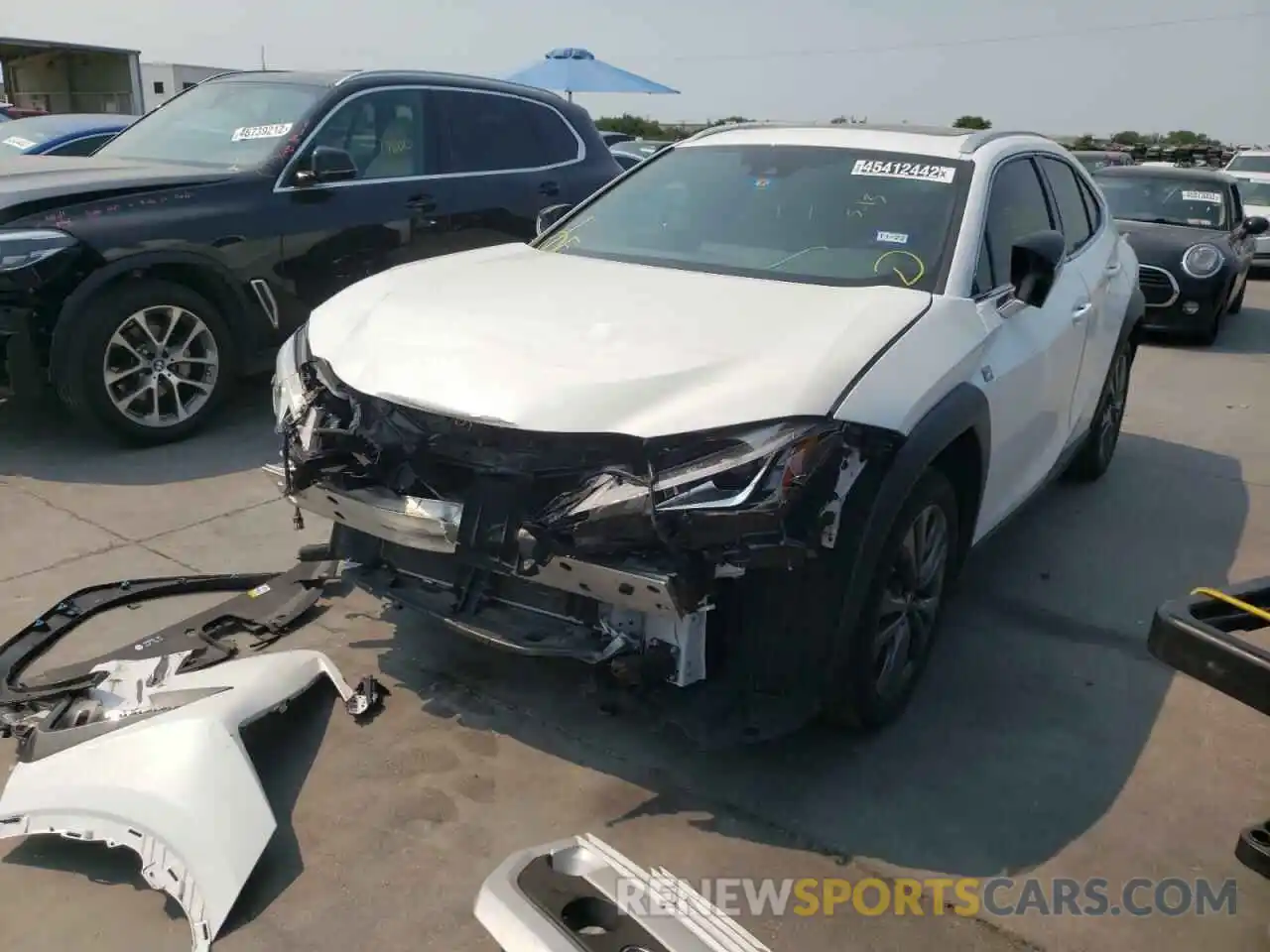 2 Photograph of a damaged car JTHY3JBHXK2005330 LEXUS UX 200 2019