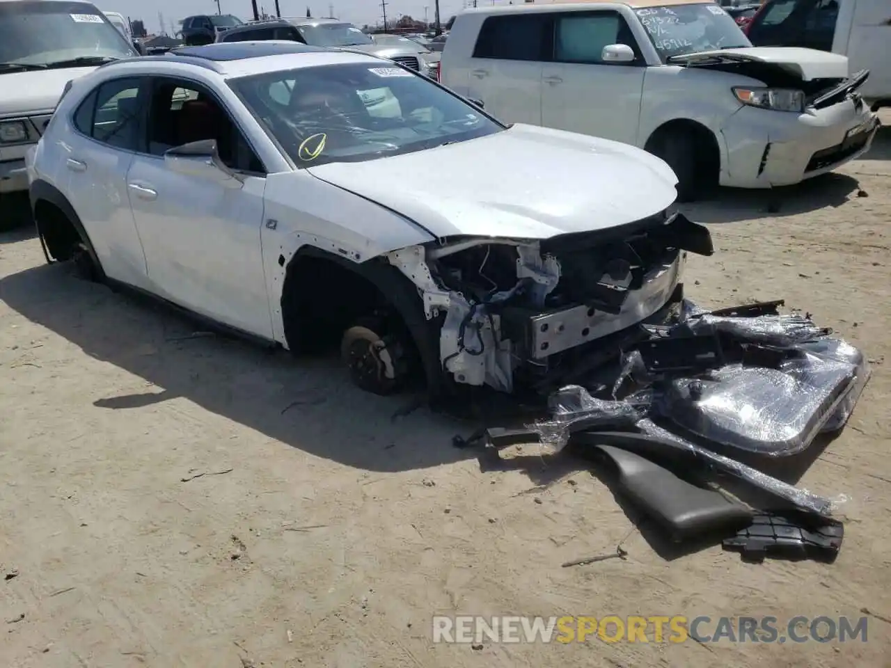 1 Photograph of a damaged car JTHY3JBHXK2007255 LEXUS UX 200 2019