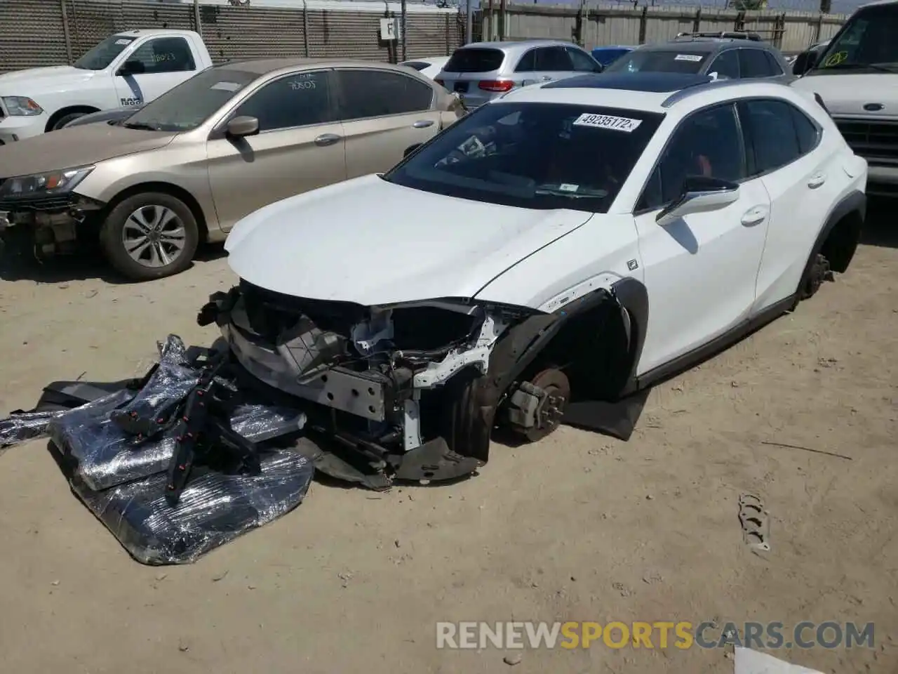 2 Photograph of a damaged car JTHY3JBHXK2007255 LEXUS UX 200 2019