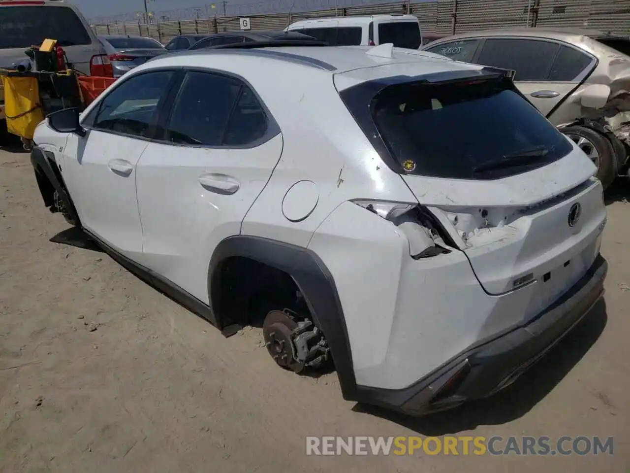 3 Photograph of a damaged car JTHY3JBHXK2007255 LEXUS UX 200 2019