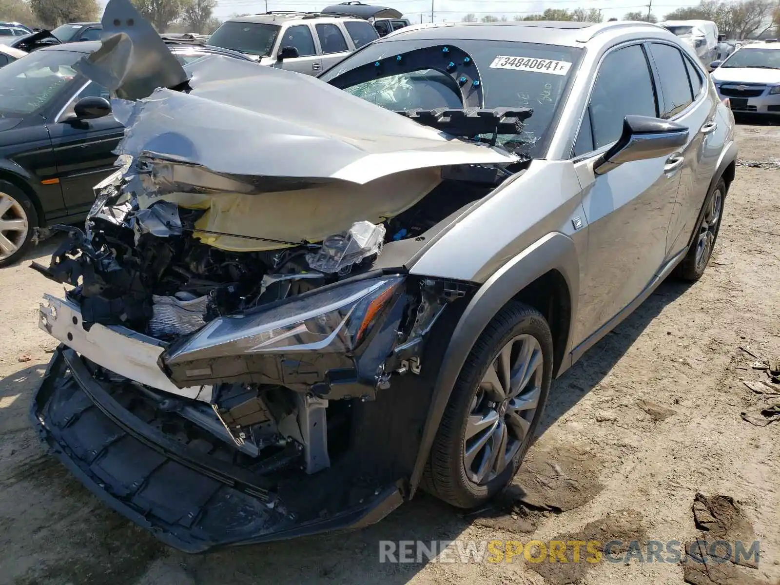 2 Photograph of a damaged car JTHY3JBHXK2016974 LEXUS UX 200 2019