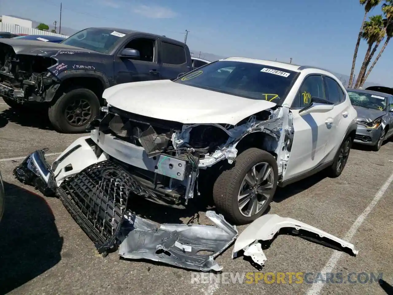 2 Photograph of a damaged car JTHY3JBHXK2017980 LEXUS UX 200 2019