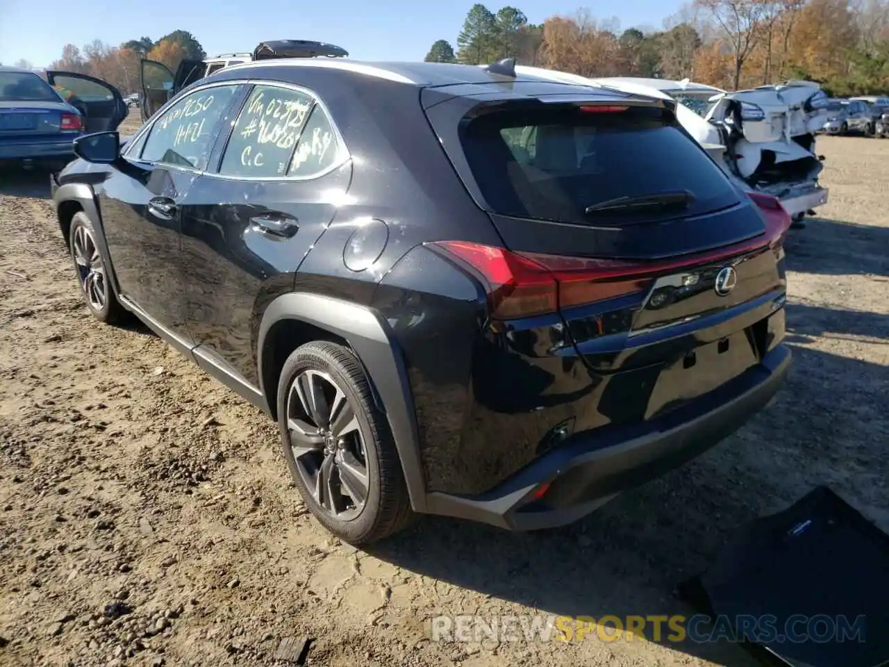 3 Photograph of a damaged car JTHP3JBH0L2023428 LEXUS UX 200 2020