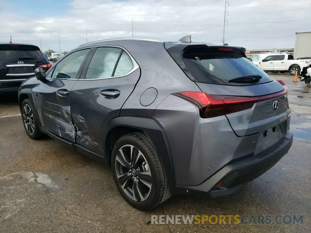 3 Фотография поврежденного автомобиля JTHP3JBH1L2026757 LEXUS UX 200 2020