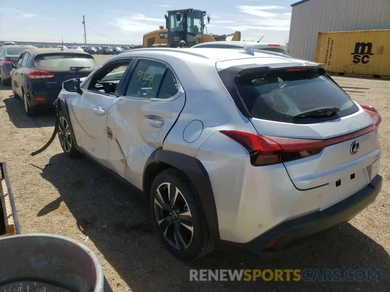 3 Фотография поврежденного автомобиля JTHP3JBH6L2022560 LEXUS UX 200 2020