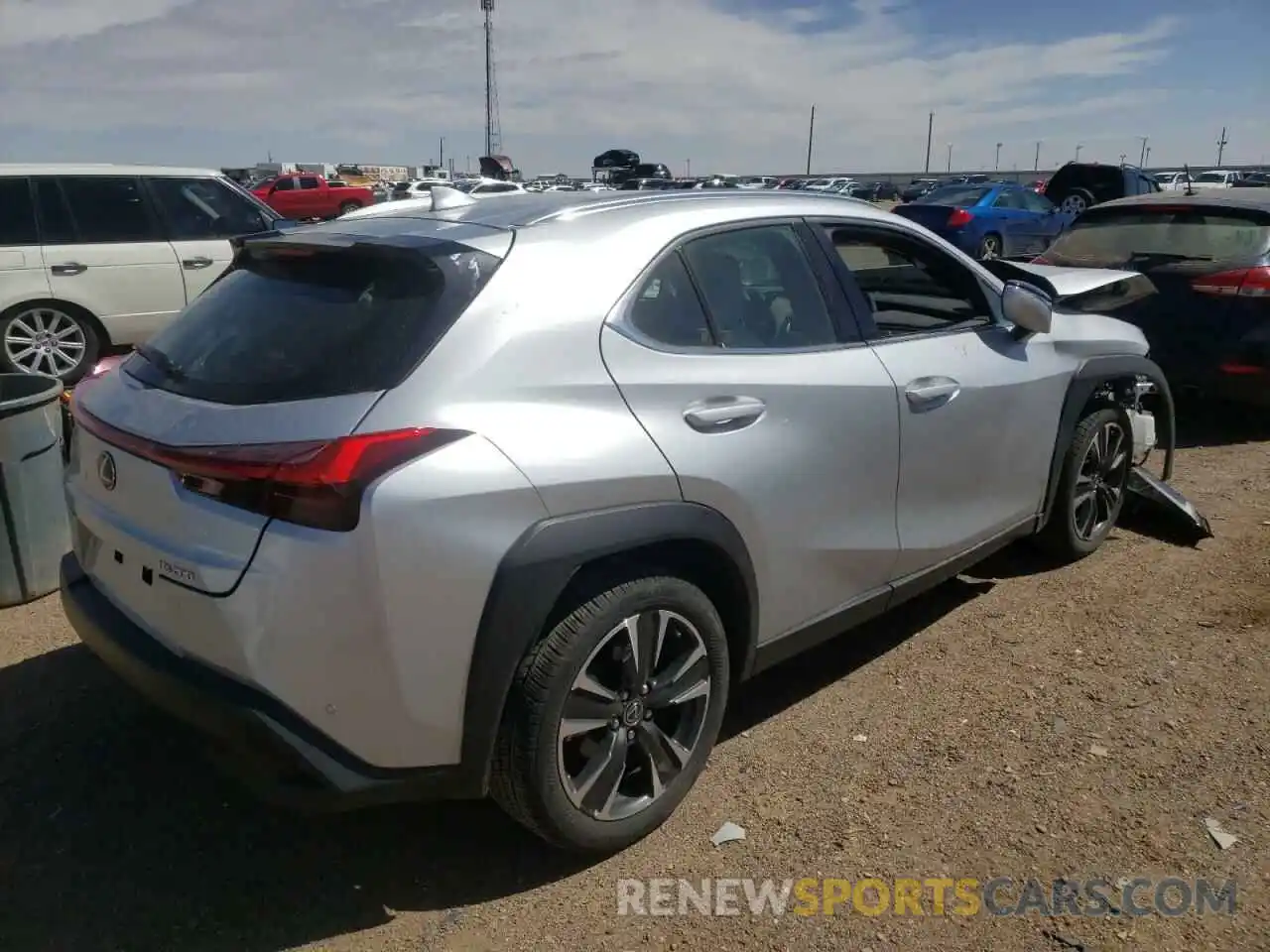 4 Фотография поврежденного автомобиля JTHP3JBH6L2022560 LEXUS UX 200 2020