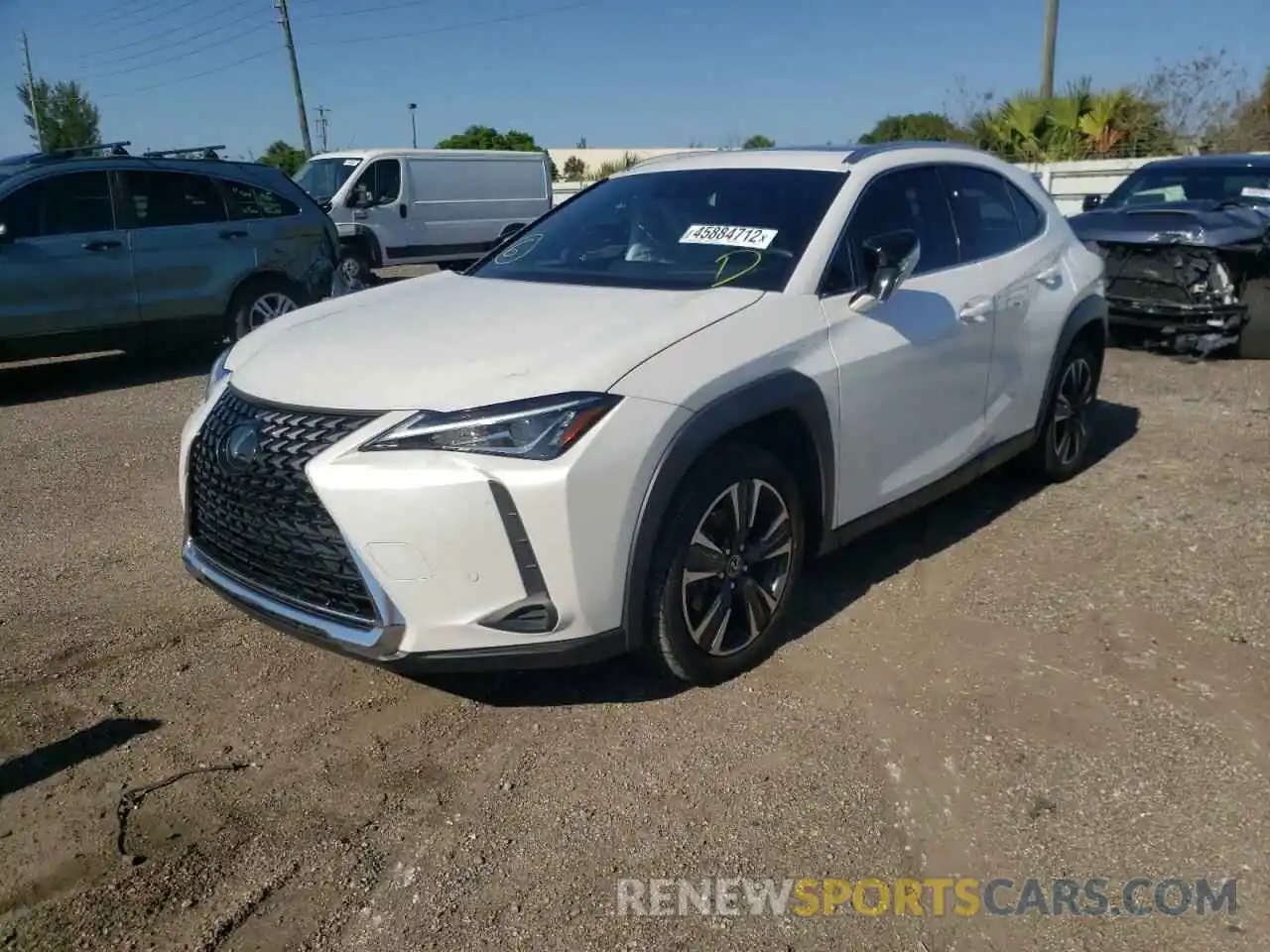 2 Фотография поврежденного автомобиля JTHP3JBH9L2029910 LEXUS UX 200 2020