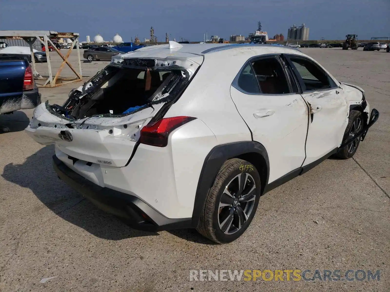 4 Фотография поврежденного автомобиля JTHP3JBHXL2022352 LEXUS UX 200 2020