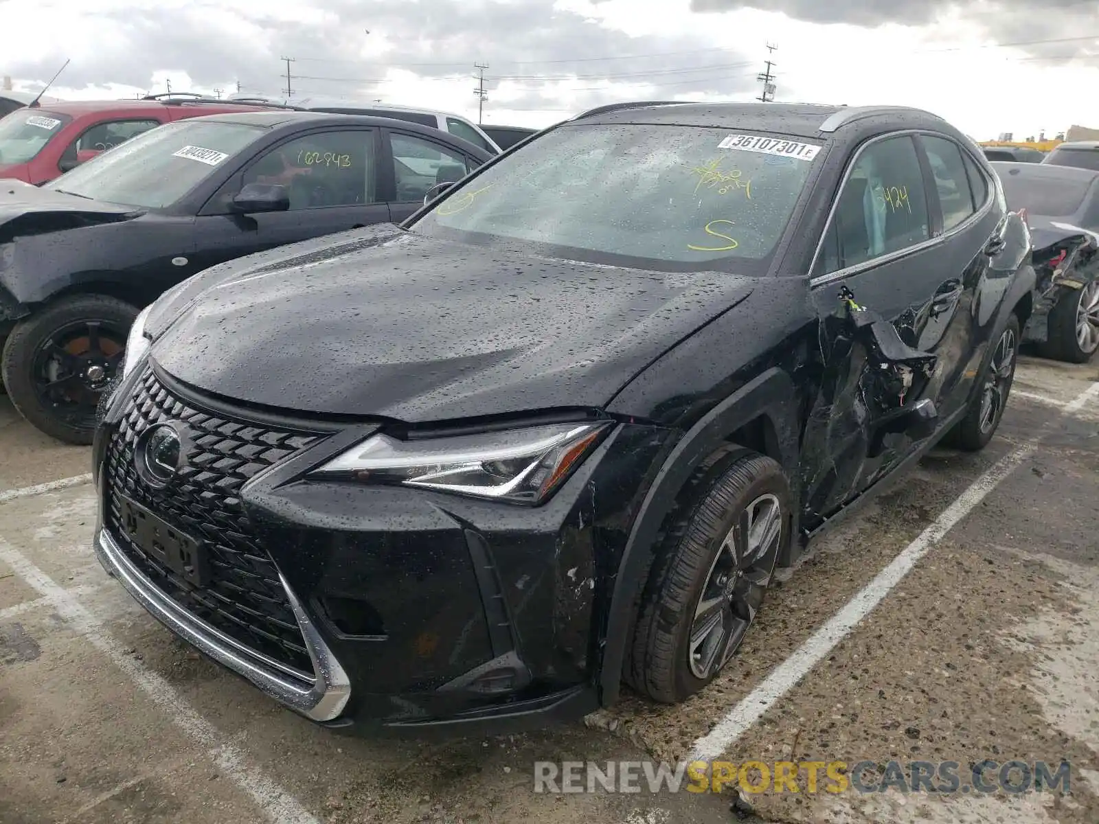 2 Фотография поврежденного автомобиля JTHX3JBH4L2021648 LEXUS UX 200 2020