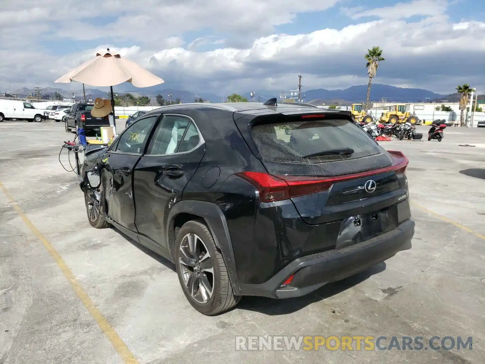 3 Photograph of a damaged car JTHX3JBH4L2021648 LEXUS UX 200 2020