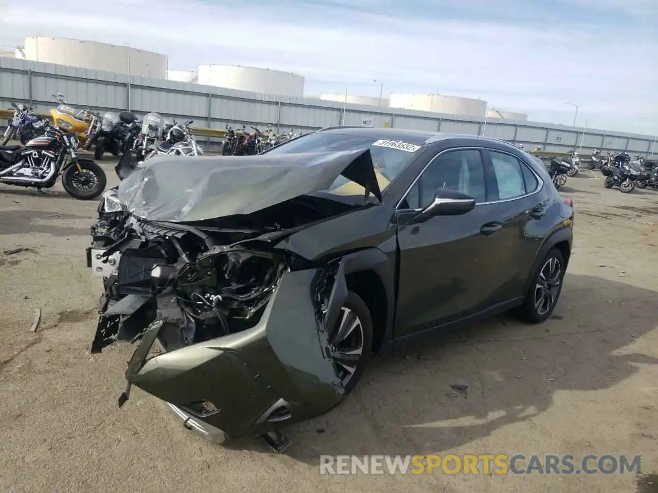 2 Фотография поврежденного автомобиля JTHX3JBH7L2022325 LEXUS UX 200 2020