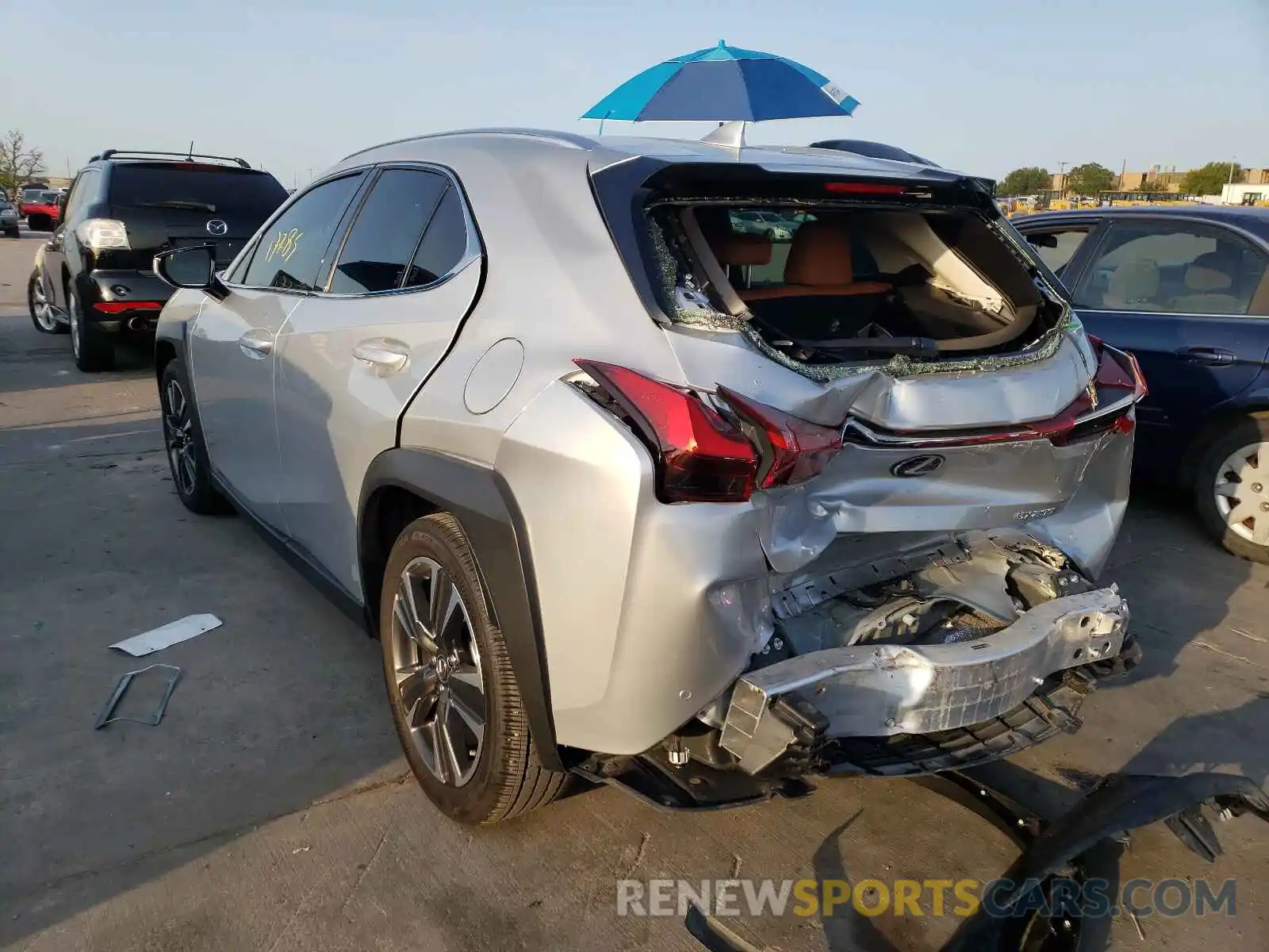 3 Photograph of a damaged car JTHX3JBHXL2030094 LEXUS UX 200 2020