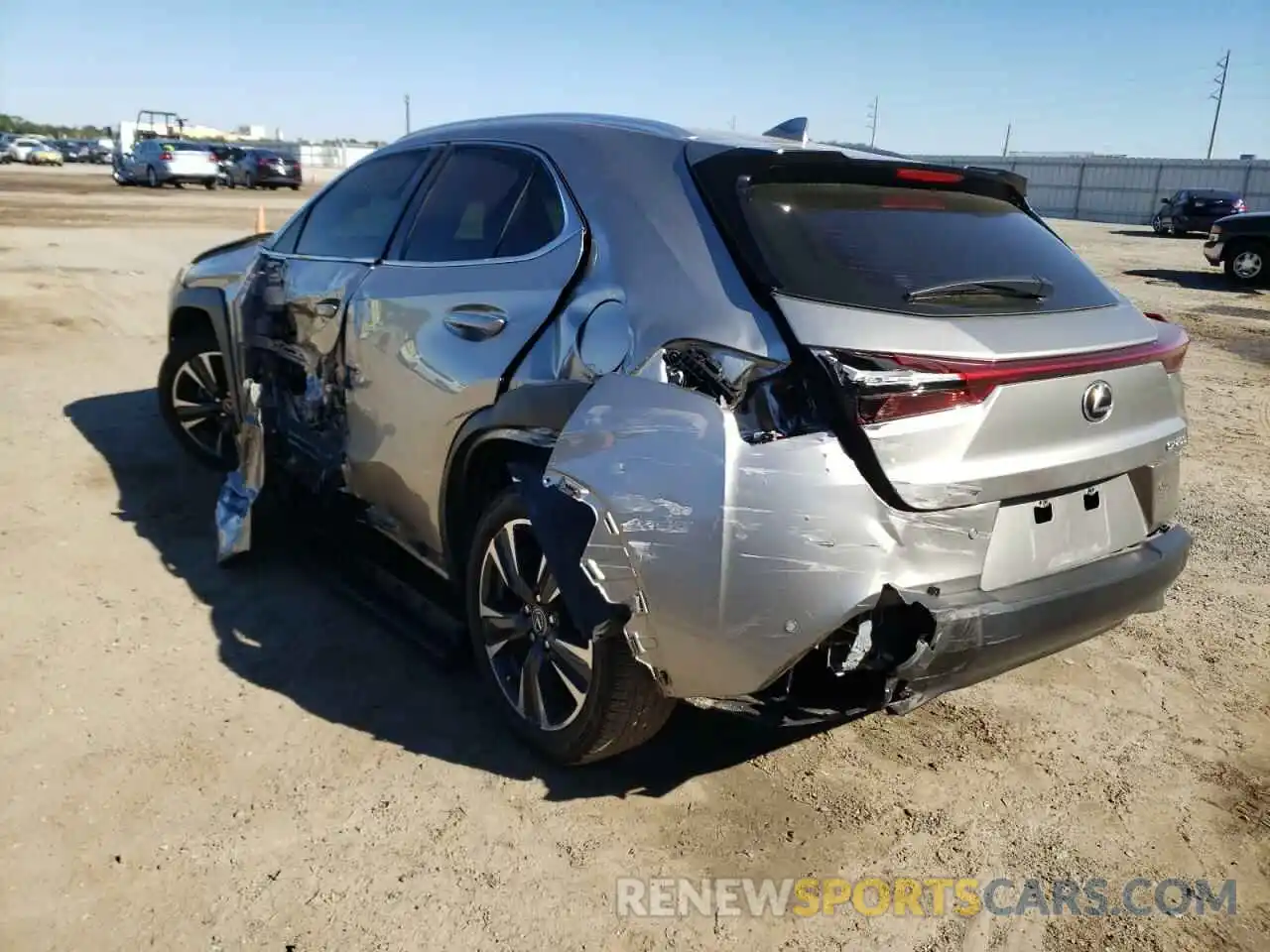 3 Photograph of a damaged car JTHX3JBHXL2030323 LEXUS UX 200 2020