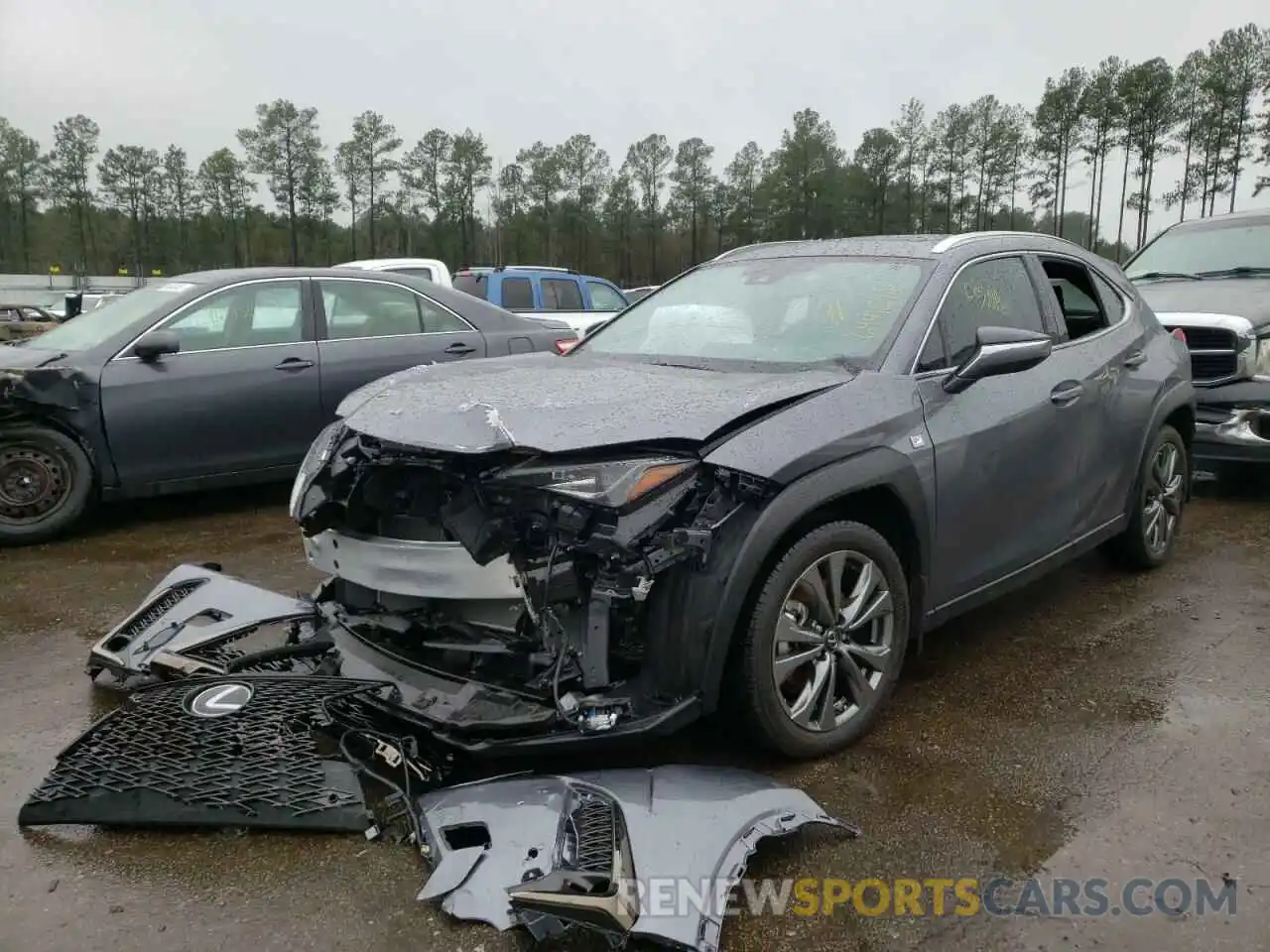 2 Photograph of a damaged car JTHE3JBH1M2036293 LEXUS UX 200 2021