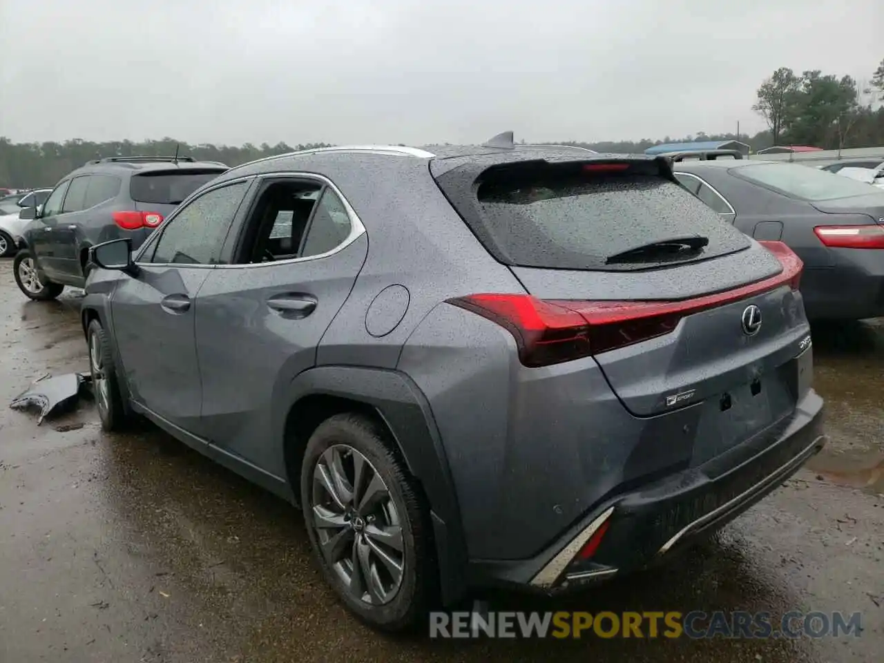 3 Фотография поврежденного автомобиля JTHE3JBH1M2036293 LEXUS UX 200 2021