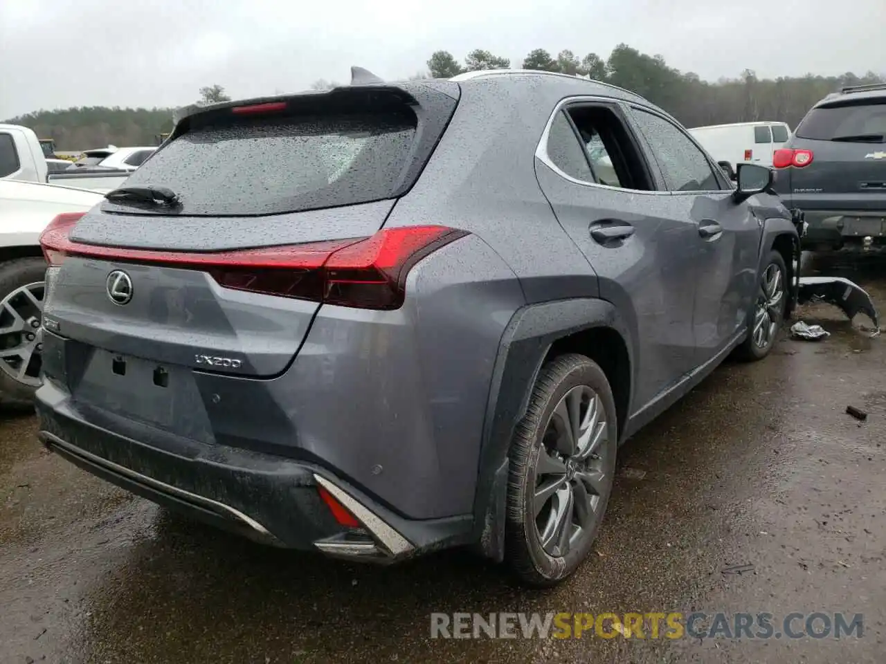 4 Фотография поврежденного автомобиля JTHE3JBH1M2036293 LEXUS UX 200 2021