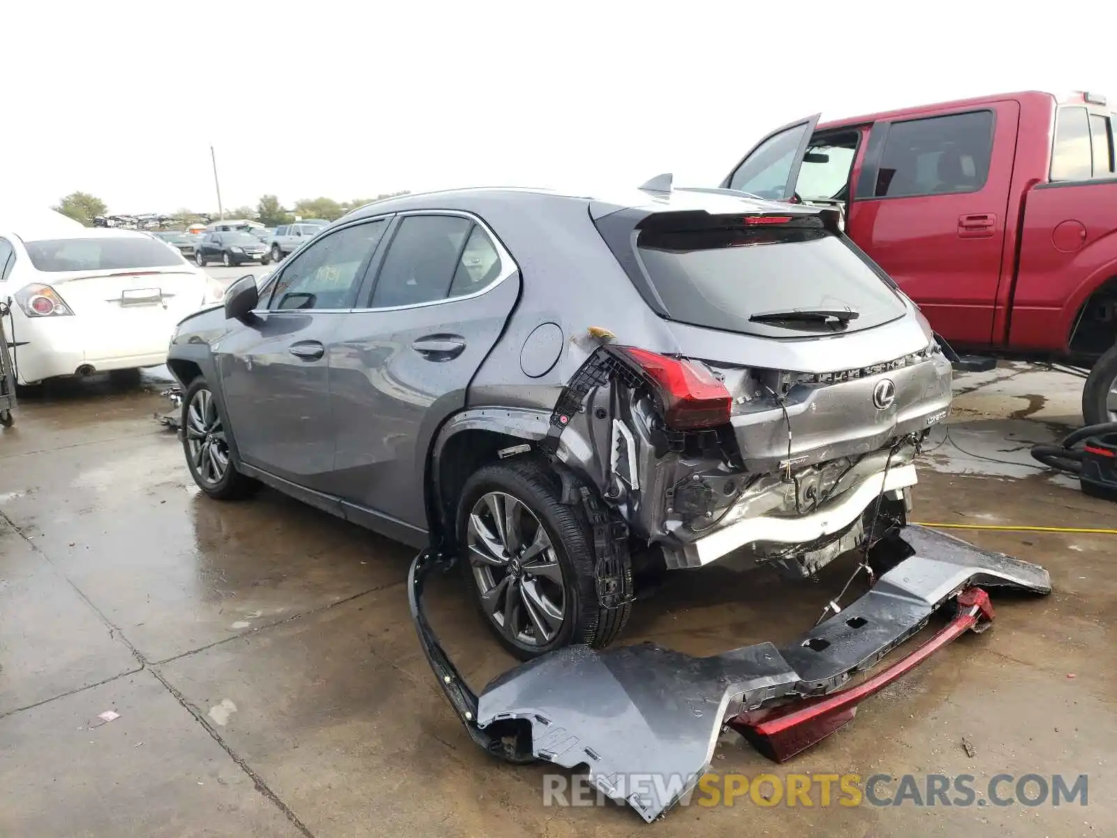 3 Photograph of a damaged car JTHE3JBH6M2033955 LEXUS UX 200 2021