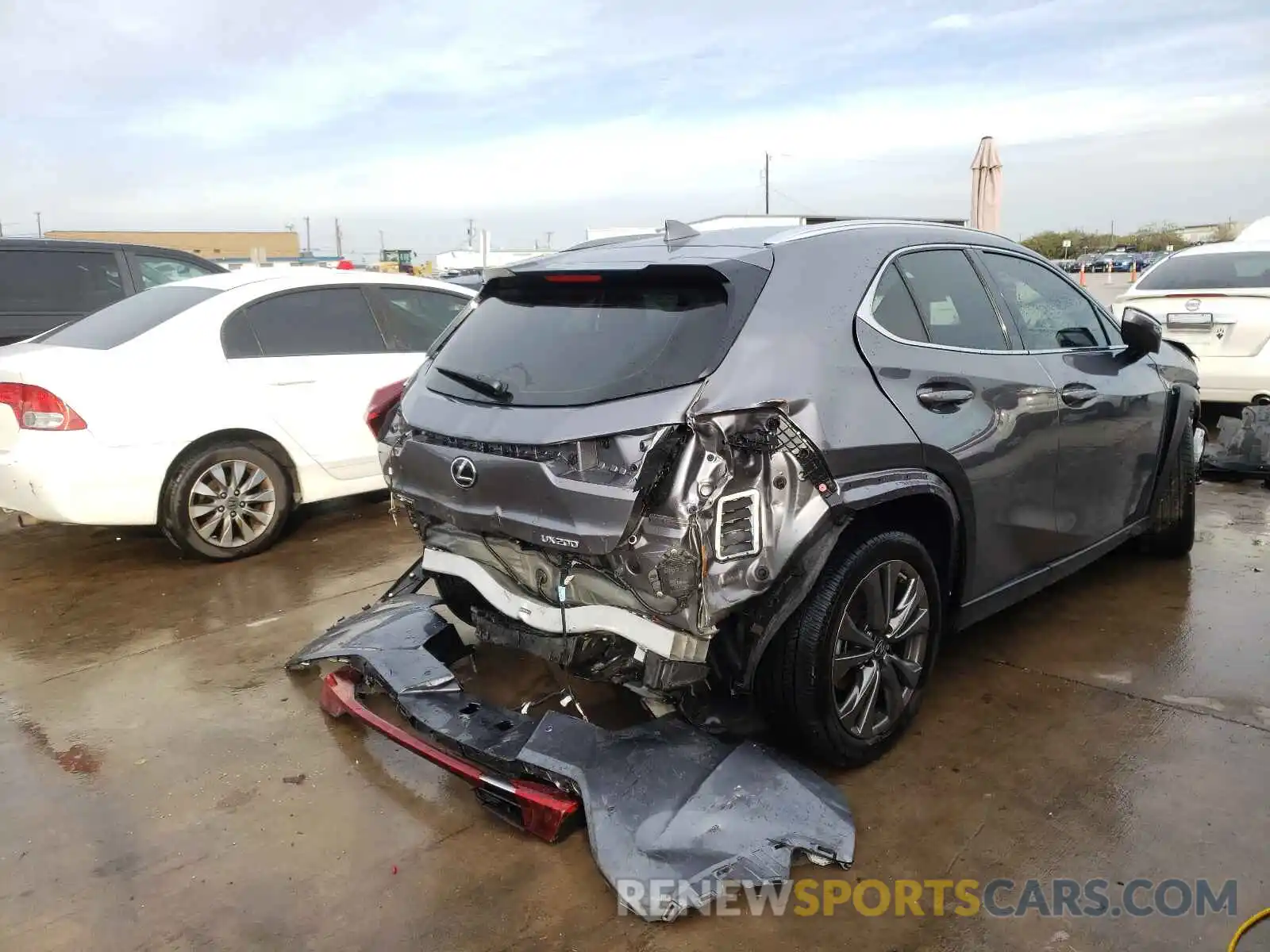 4 Photograph of a damaged car JTHE3JBH6M2033955 LEXUS UX 200 2021