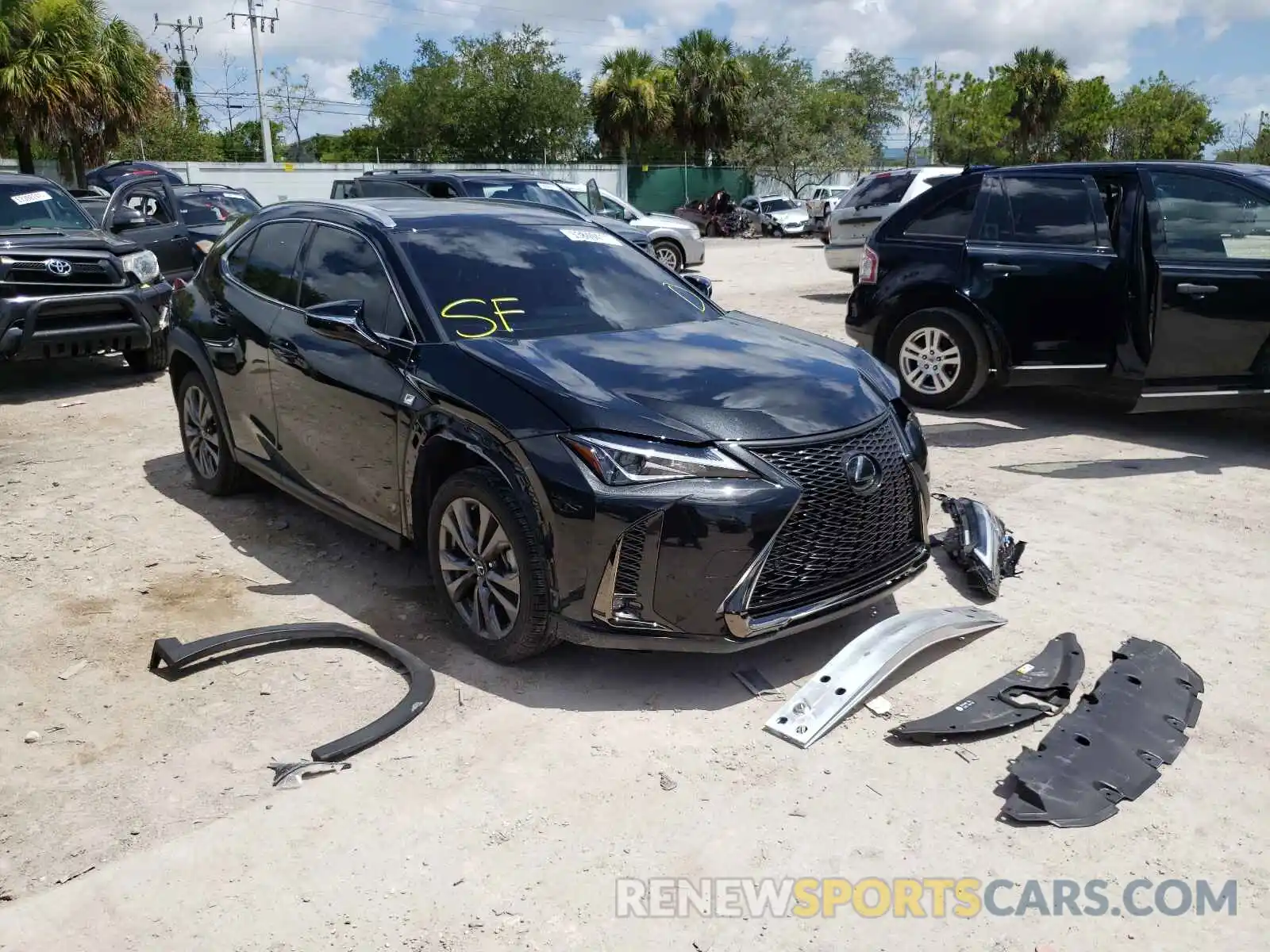 1 Photograph of a damaged car JTHE3JBH9M2032265 LEXUS UX 200 2021