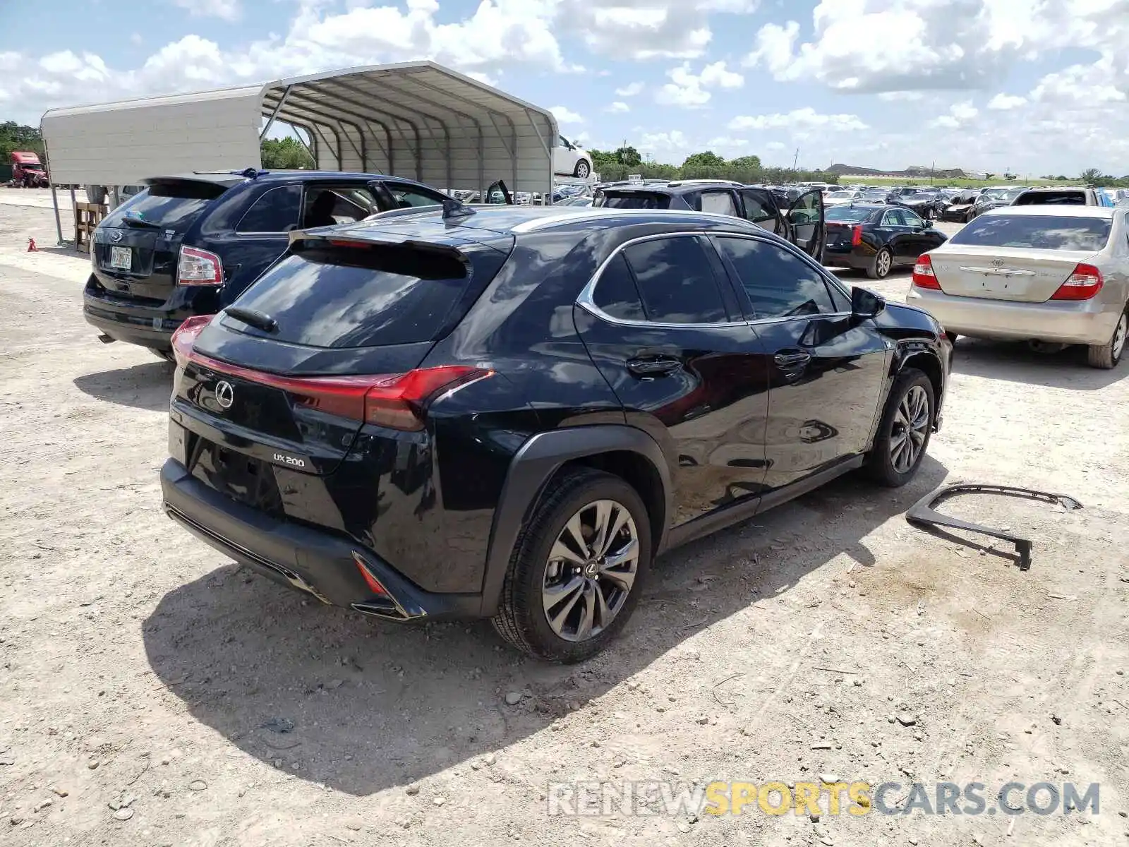 4 Photograph of a damaged car JTHE3JBH9M2032265 LEXUS UX 200 2021