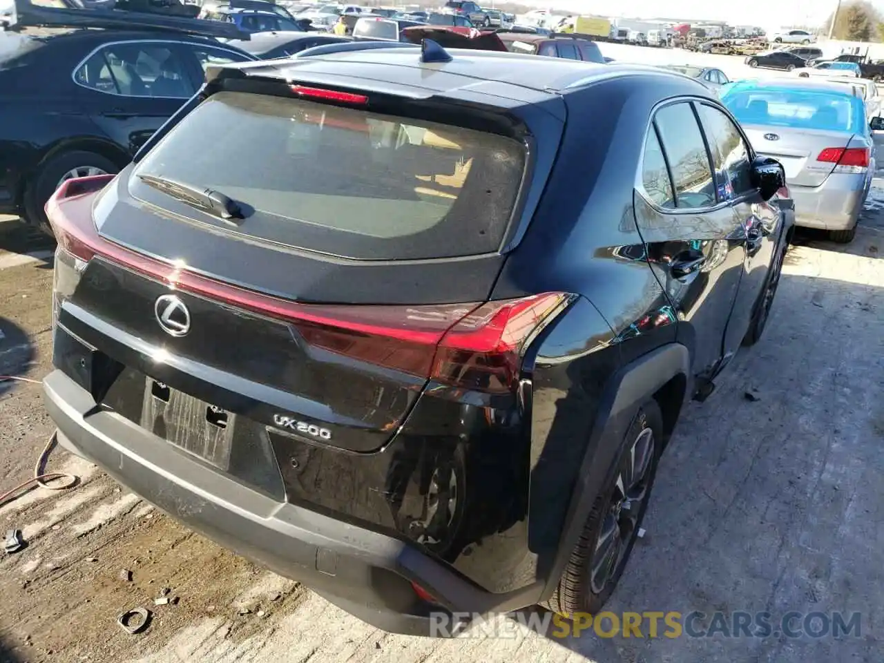 4 Фотография поврежденного автомобиля JTHP3JBH3M2043576 LEXUS UX 200 2021