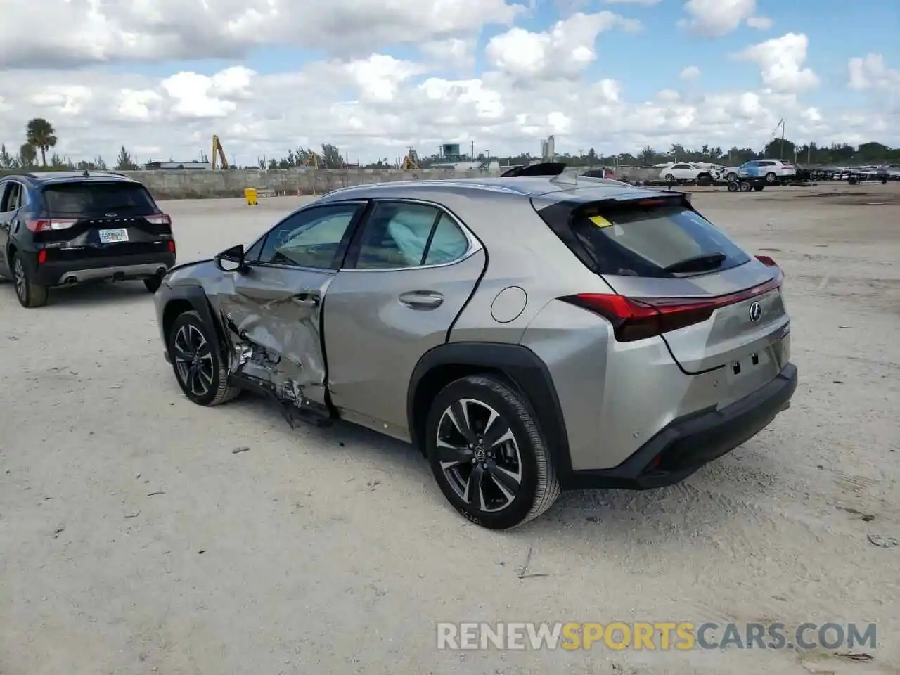 3 Фотография поврежденного автомобиля JTHP3JBH4M2037964 LEXUS UX 200 2021