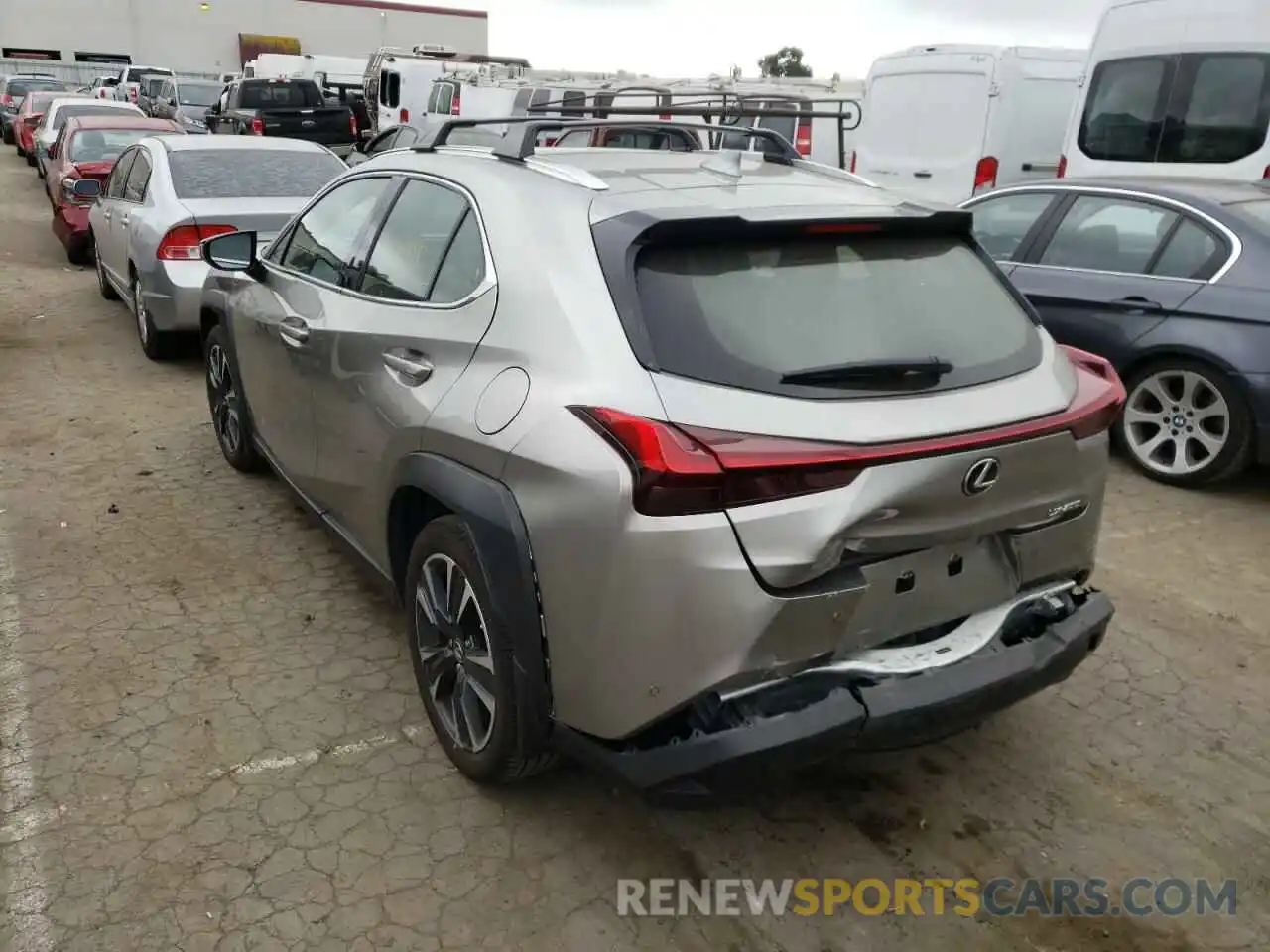 3 Фотография поврежденного автомобиля JTHX3JBH5M2045197 LEXUS UX 200 2021