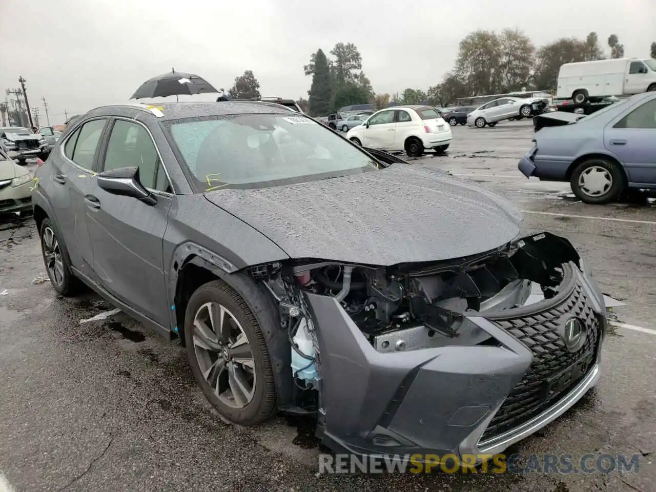 1 Photograph of a damaged car JTHX3JBH6M2032099 LEXUS UX 200 2021