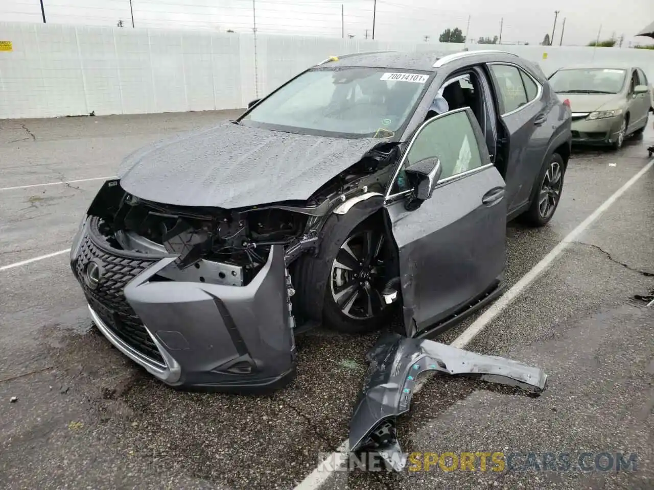 2 Фотография поврежденного автомобиля JTHX3JBH6M2032099 LEXUS UX 200 2021