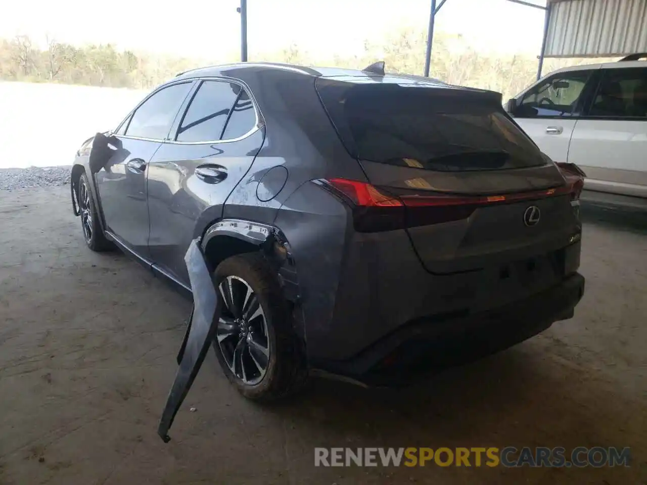 3 Фотография поврежденного автомобиля JTHX3JBH7M2032466 LEXUS UX 200 2021