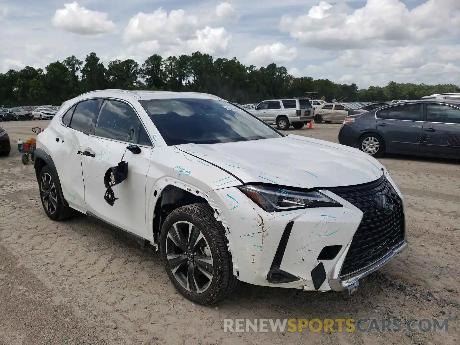 1 Photograph of a damaged car JTHX3JBH7M2039000 LEXUS UX 200 2021