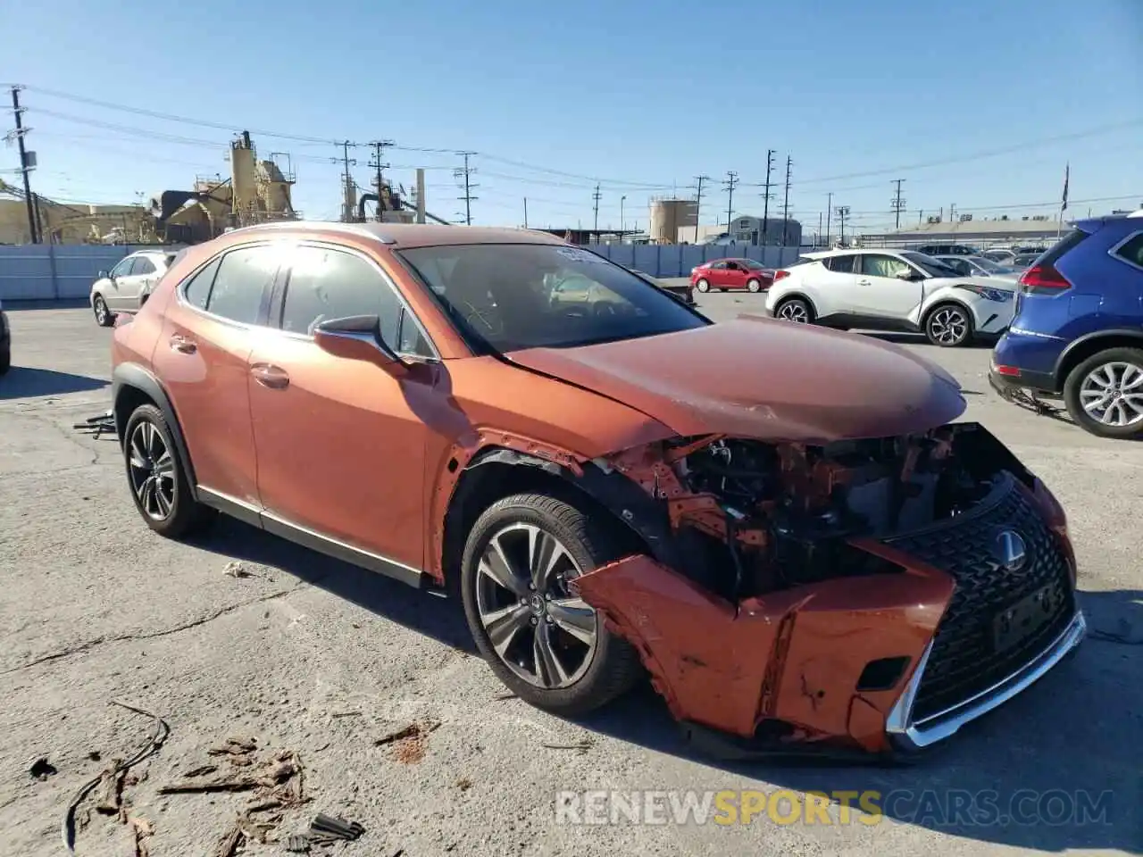 1 Photograph of a damaged car JTHX3JBH7M2039952 LEXUS UX 200 2021