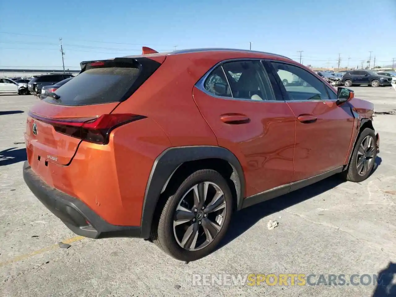 4 Фотография поврежденного автомобиля JTHX3JBH7M2039952 LEXUS UX 200 2021