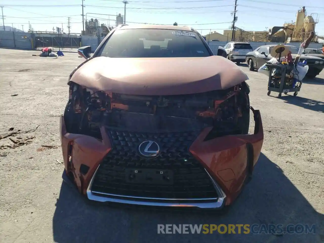 9 Фотография поврежденного автомобиля JTHX3JBH7M2039952 LEXUS UX 200 2021