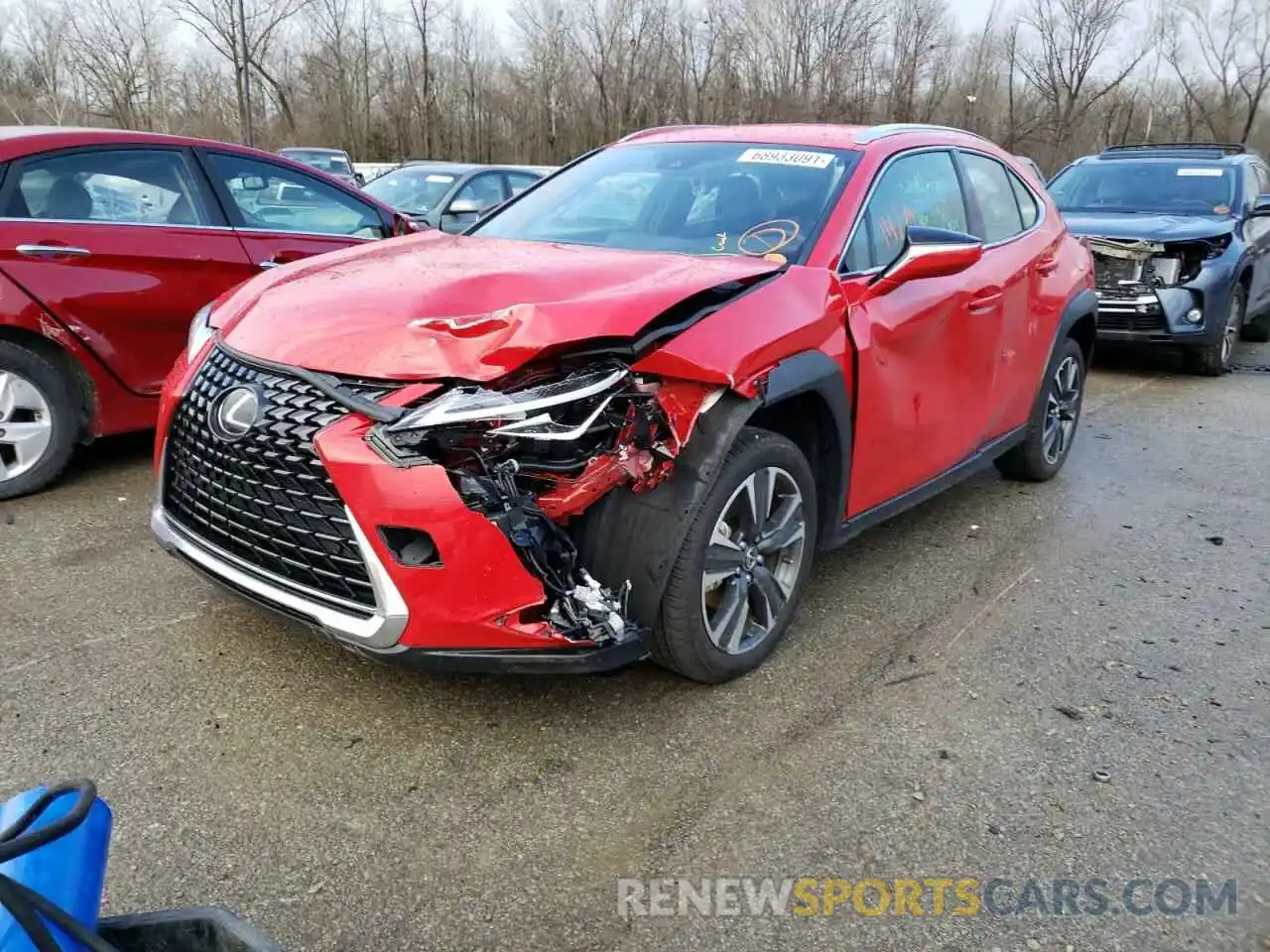 2 Фотография поврежденного автомобиля JTHX3JBH8M2036185 LEXUS UX 200 2021