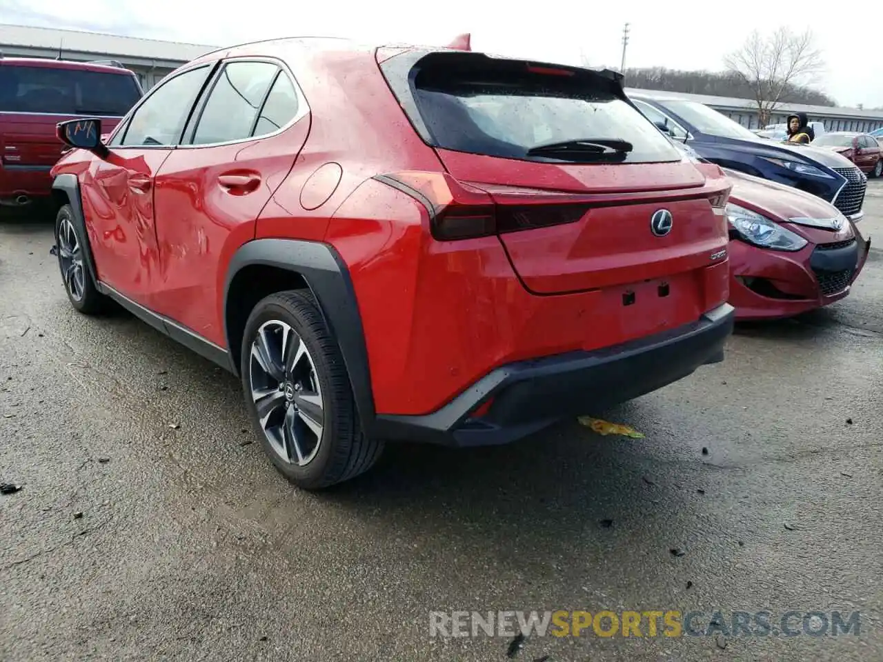 3 Фотография поврежденного автомобиля JTHX3JBH8M2036185 LEXUS UX 200 2021