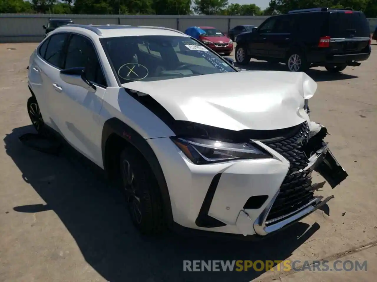 1 Photograph of a damaged car JTHX3JBH9M2037264 LEXUS UX 200 2021