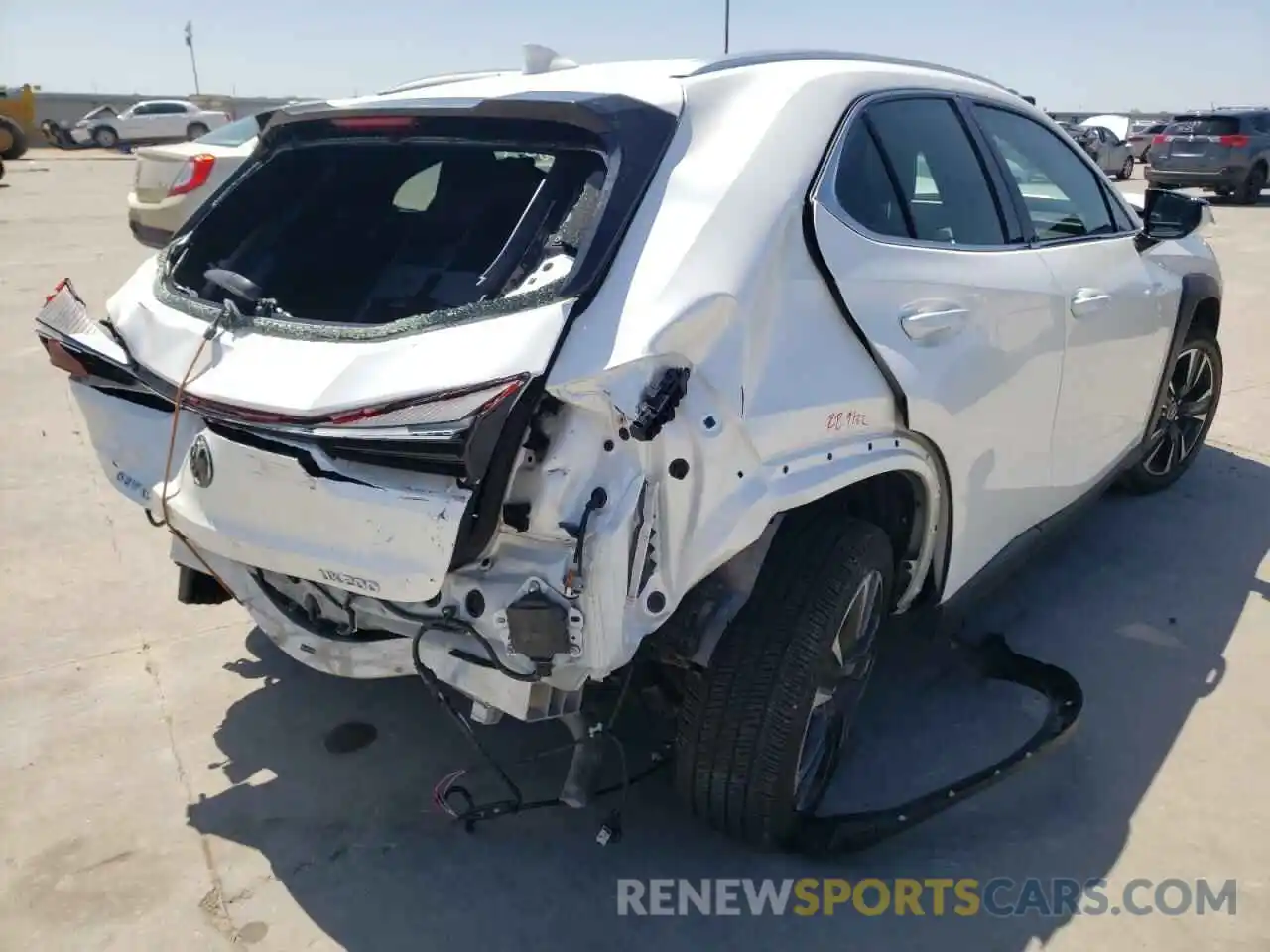 4 Photograph of a damaged car JTHX3JBH9M2037264 LEXUS UX 200 2021